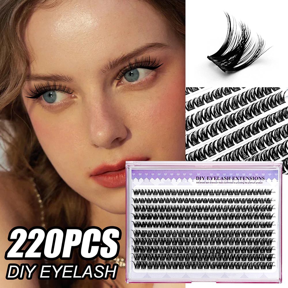 diy cluster lash