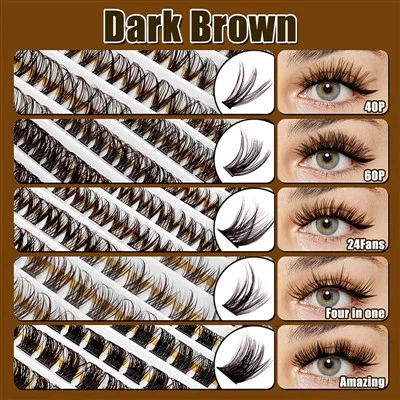 Dark Brown Eyelashes
